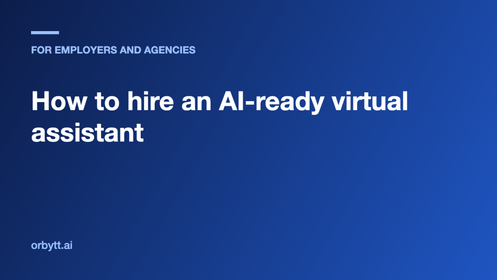 Featured image: How to hire an AI-ready virtual assistant