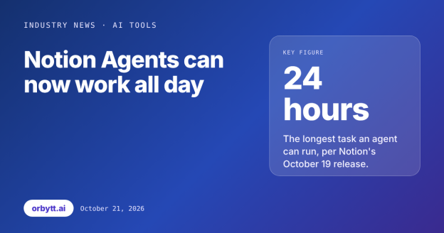 Notion Agents can now work for up to 24 hours on one task