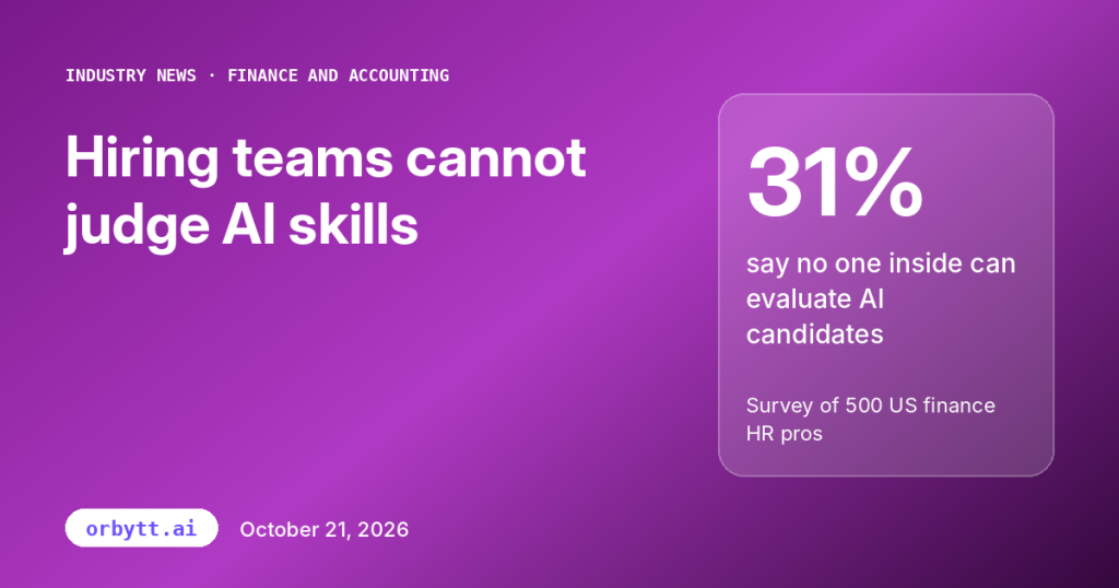 Selby Jennings survey: finance HR teams struggle to judge AI skills